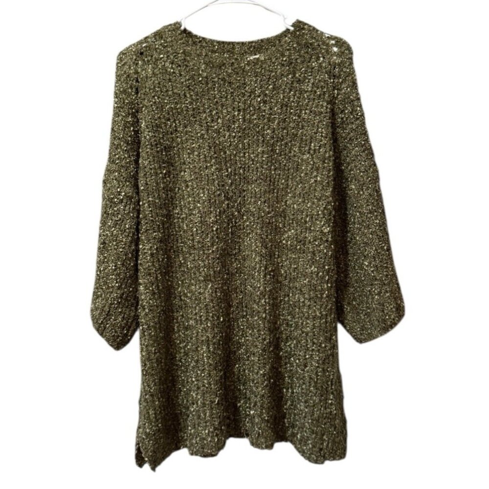 Easel Los Angeles Women Sweater Size Medium Pullover Tunic Knit‎ Keyhole Chunky